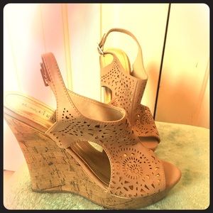 🔥Flash Sale Women’s Open Toe Tan Platform Wedges